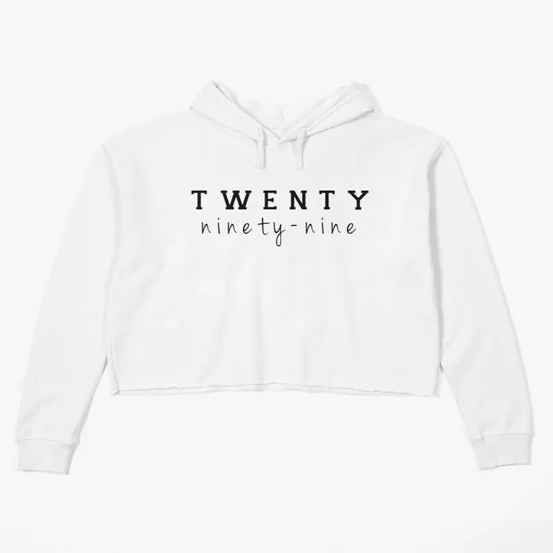 TWENTY99 Crop Hoodie