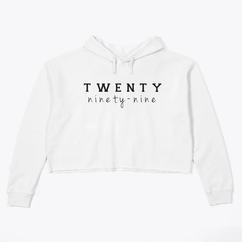 TWENTY99 Crop Hoodie